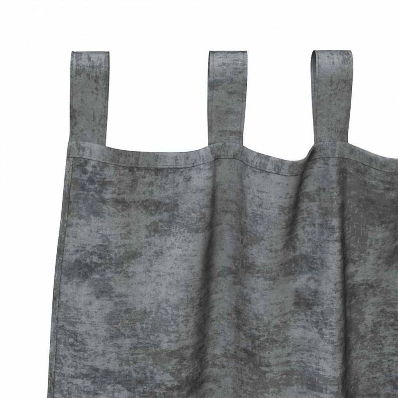 Zasłony z weluru z zasłonami 2 pcs Szary 260 x 140 cm Aksamit