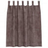 Zasłony z weluru z zasłonami 2 pcs Brązowy 140 x 140 cm Aksamit