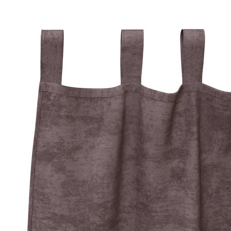 Zasłony z weluru z zasłonami 2 pcs Brązowy 140 x 140 cm Aksamit