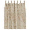 Zasłony z weluru z zasłonami 2 pcs Kremowy 140 x 140 cm Aksamit