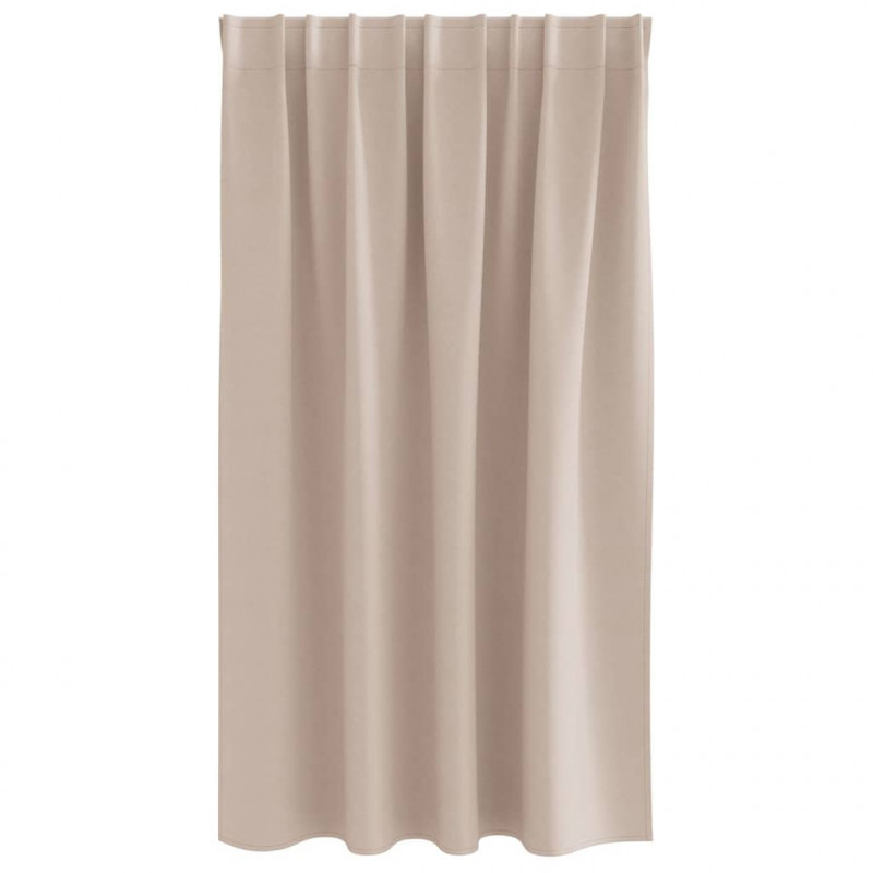 Firany blackout z kółkami 2 pcs Ciemnoszary 140 x 140 cm