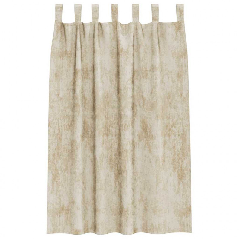 Zasłony z weluru z zasłonami 2 pcs Kremowy 175 x 140 cm Aksamit