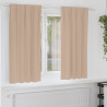 Firany blackout z kółkami 2 pcs Ciemnoszary 175 x 140 cm