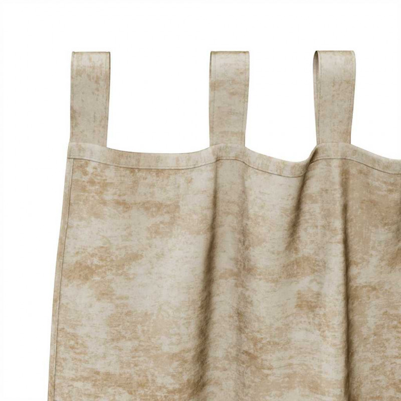 Zasłony z weluru z zasłonami 2 pcs Kremowy 175 x 140 cm Aksamit