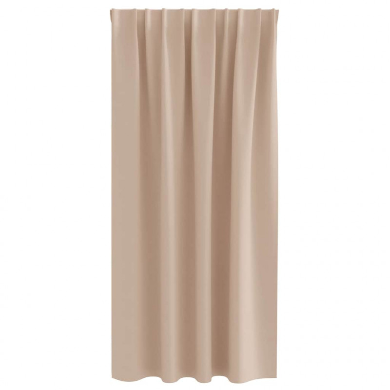 Firany blackout z kółkami 2 pcs Ciemnoszary 175 x 140 cm