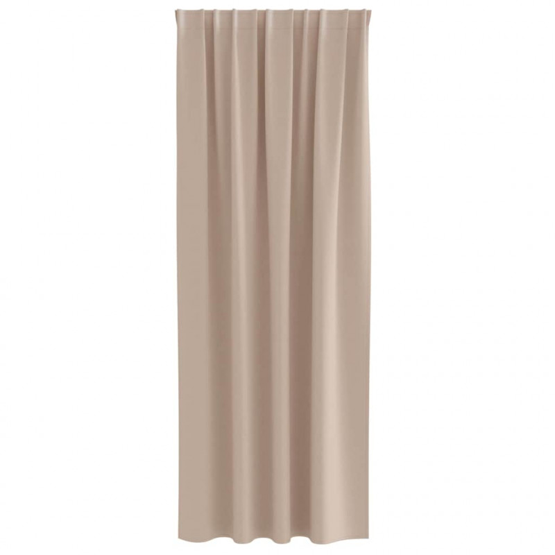 Firany blackout z kółkami 2 pcs Ciemnoszary 225 x 140 cm