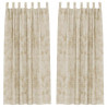 Zasłony z weluru z zasłonami 2 pcs Kremowy 260 x 140 cm Aksamit
