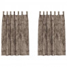 Zasłony z weluru 2 pcs Cappuccino 175 x 140 cm Aksamit
