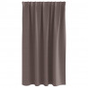 Firany blackout z kółkami 2 pcs Ciemny brąz 140 x 140 cm