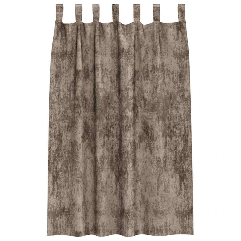 Zasłony z weluru 2 pcs Cappuccino 175 x 140 cm Aksamit