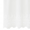 Firanka Koronkowa z zasłonami Biały 180 x 400 cm Poliester