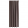 Firany blackout z kółkami 2 pcs Ciemny brąz 260 x 140 cm