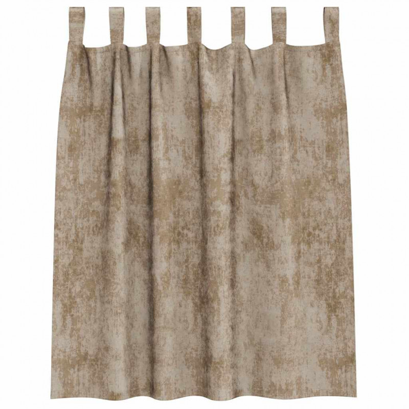 Zasłony z weluru 2 pcs szampański 140 x 140 cm Aksamit