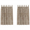 Zasłony z weluru 2 pcs szampański 175 x 140 cm Aksamit