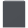 Szafki nocne, 2 szt., antracytowe, 34,5x39x44 cm, stal