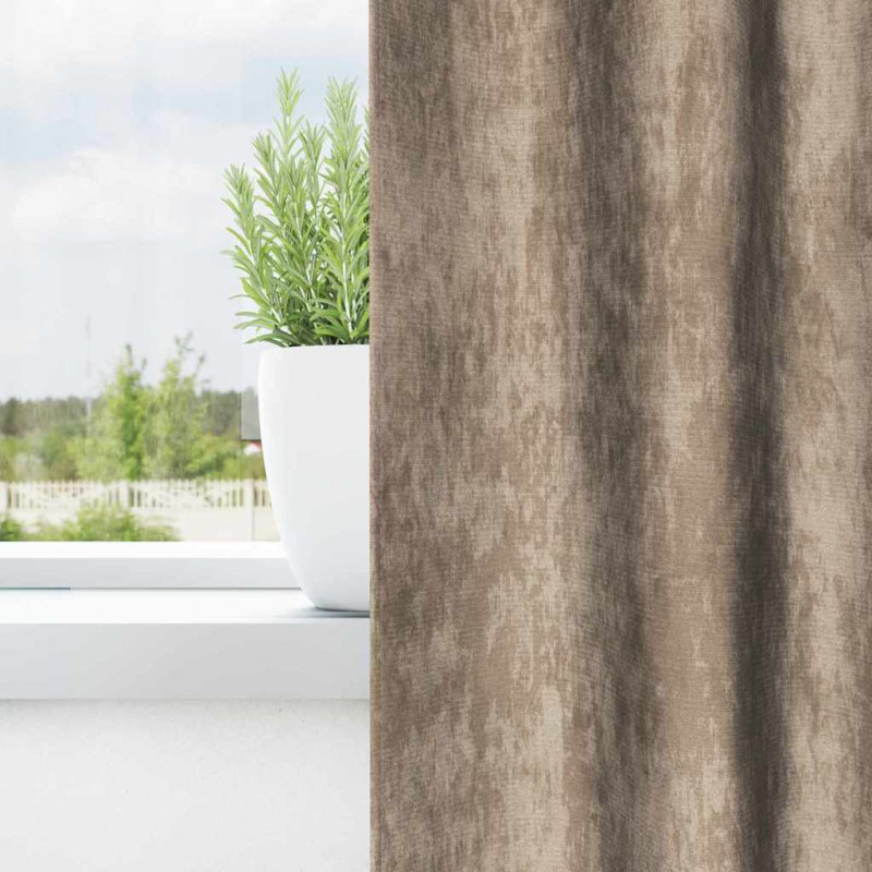 Zasłony z weluru 2 pcs szampański 225 x 140 cm Aksamit