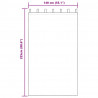 Zasłony z weluru 2 pcs szampański 225 x 140 cm Aksamit