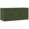 Szafka pod telewizor, oliwkowa, 99x39x44 cm, stalowa