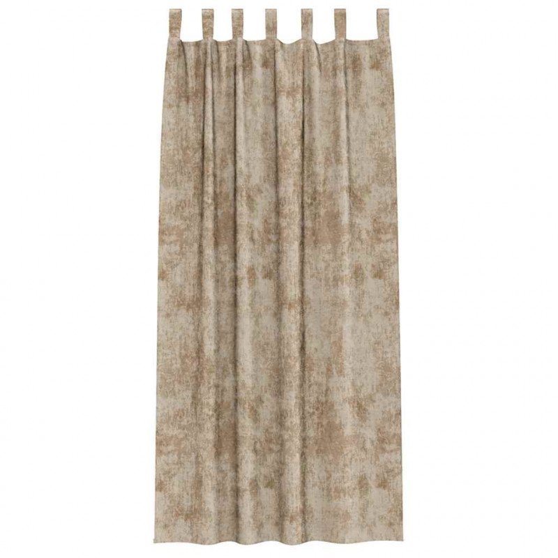 Zasłony z weluru 2 pcs szampański 260 x 140 cm Aksamit