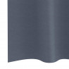 Firany blackout z kółkami 2 pcs Antracyt 260 x 140 cm Poliester