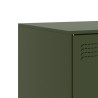 Szafka pod telewizor, oliwkowa, 99x39x44 cm, stalowa