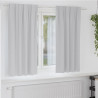 Firany blackout z kółkami 2 pcs Jasnoszary 175 x 140 cm