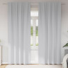 Firany blackout z kółkami 2 pcs Jasnoszary 225 x 140 cm