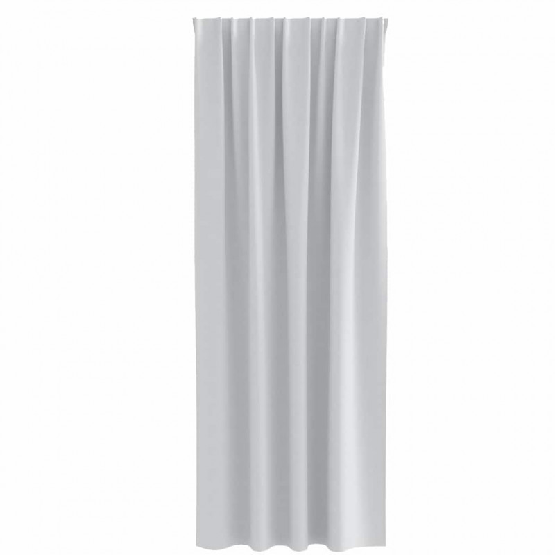 Firany blackout z kółkami 2 pcs Jasnoszary 245 x 140 cm