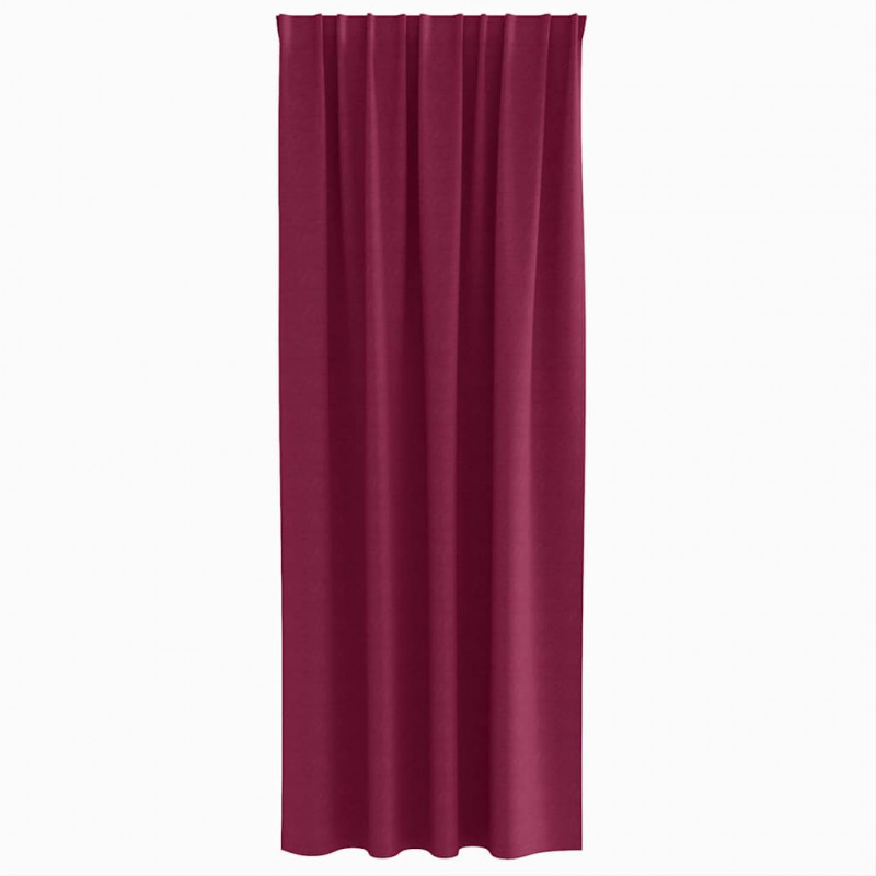 Firany blackout z kółkami 2 pcs Czerwone wino 245 x 140 cm