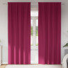 Firany blackout z kółkami 2 pcs Czerwone wino 260 x 140 cm