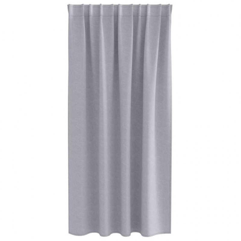 Firany blackout z kółkami 2 pcs Metaliczny Szary 175 x 140 cm