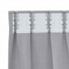 Firany blackout z kółkami 2 pcs Metaliczny Szary 225 x 140 cm