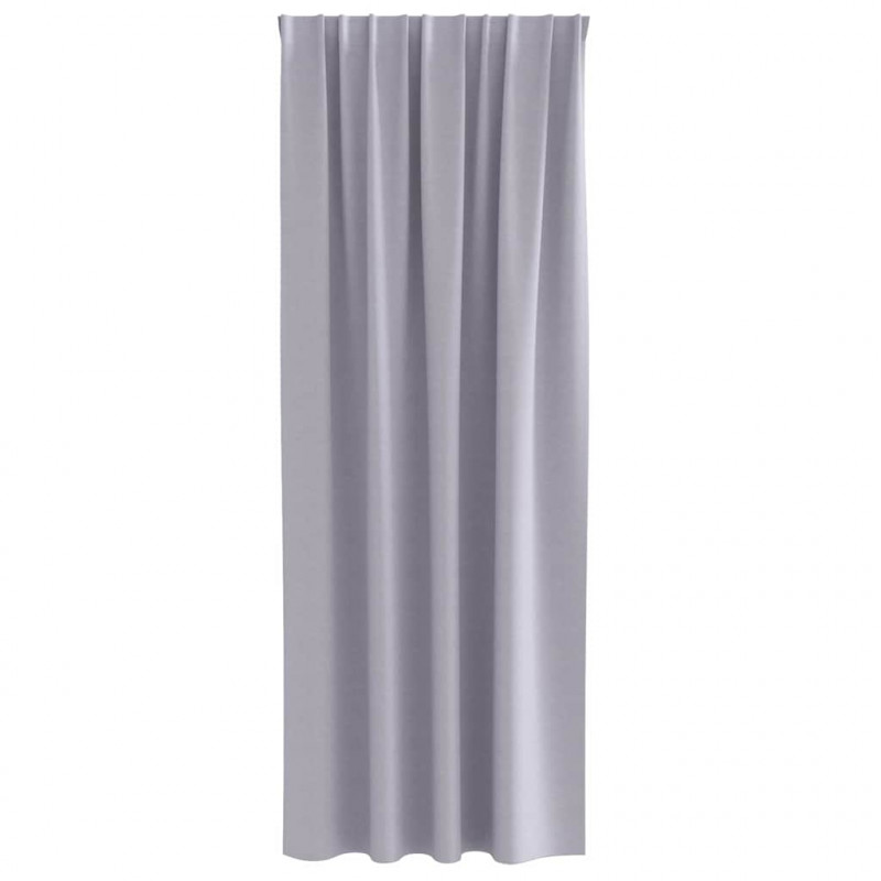 Firany blackout z kółkami 2 pcs Metaliczny Szary 245 x 140 cm