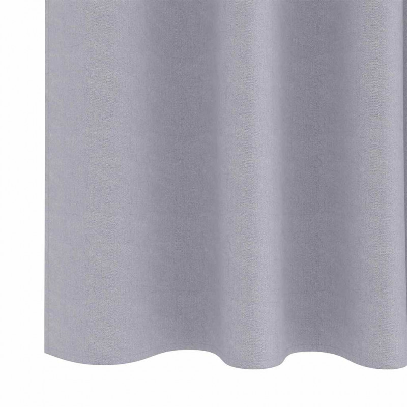 Firany blackout z kółkami 2 pcs Metaliczny Szary 260 x 140 cm