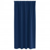 Firany blackout z kółkami 2 pcs Ciemnoniebieski 175 x 140 cm