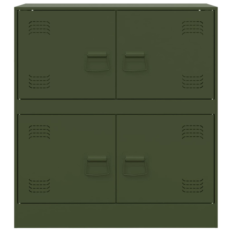 Szafka boczna, zielona, 67x39x73 cm, stal