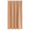 Firany blackout z kółkami 2 pcs Jasny Brąz 140 x 140 cm