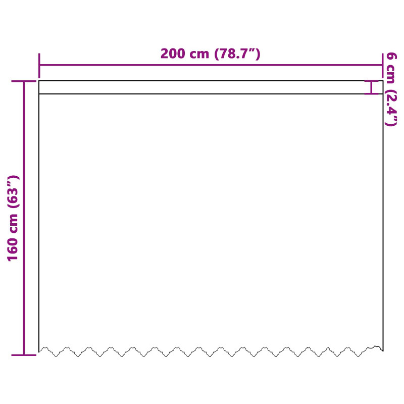 Firanka Koronkowa z zasłonami Biały 160 x 200 cm Poliester