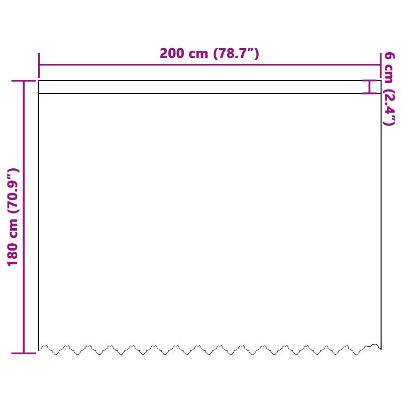 Firanka Koronkowa z zasłonami Biały 180 x 200 cm Poliester