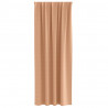 Firany blackout z kółkami 2 pcs Jasny Brąz 260 x 140 cm