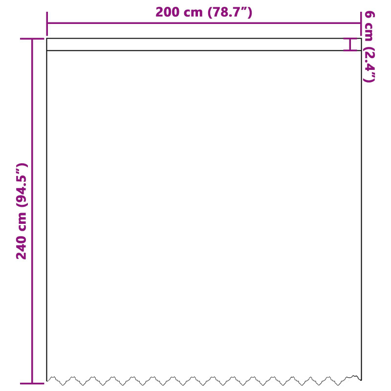 Firanka Koronkowa z zasłonami Biały 240 x 200 cm Poliester
