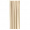 Firany blackout z kółkami 2 pcs Kremowy 260 x 140 cm Poliester