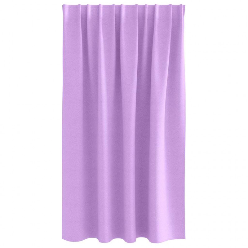 Firany blackout z kółkami 2 pcs Fioletowy 140 x 140 cm