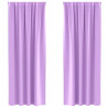 Firany blackout z kółkami 2 pcs Fioletowy 225 x 140 cm