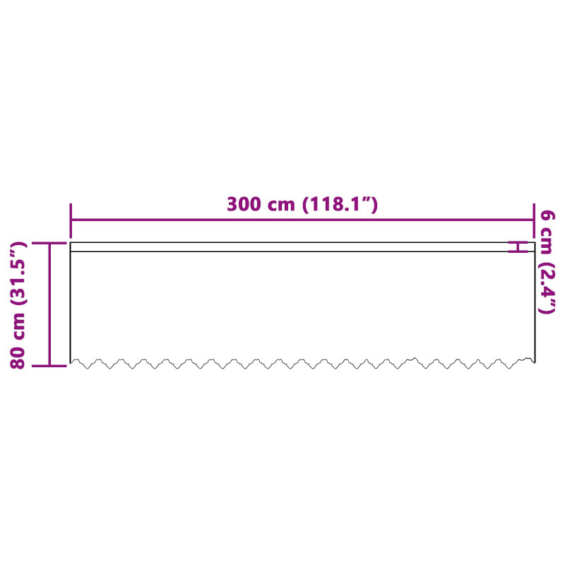 Firanka Koronkowa z zasłonami Biały 80 x 300 cm Poliester