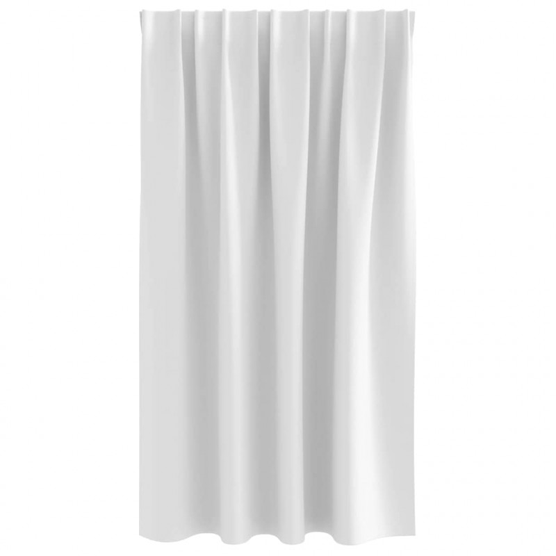 Firany blackout z kółkami 2 pcs Jasna biel 140 x 140 cm