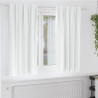 Firany blackout z kółkami 2 pcs Jasna biel 175 x 140 cm