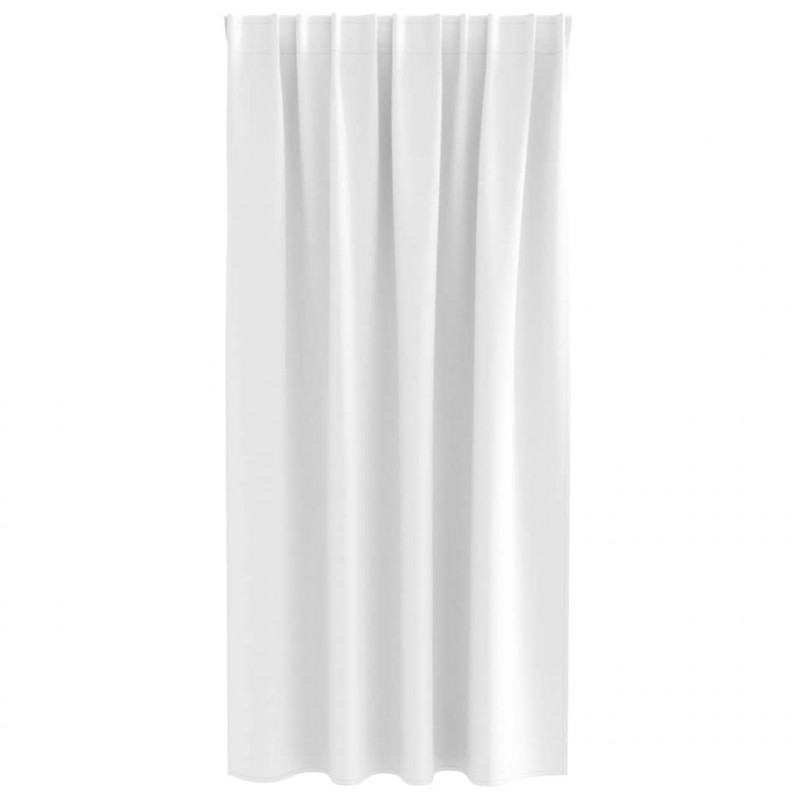 Firany blackout z kółkami 2 pcs Jasna biel 175 x 140 cm