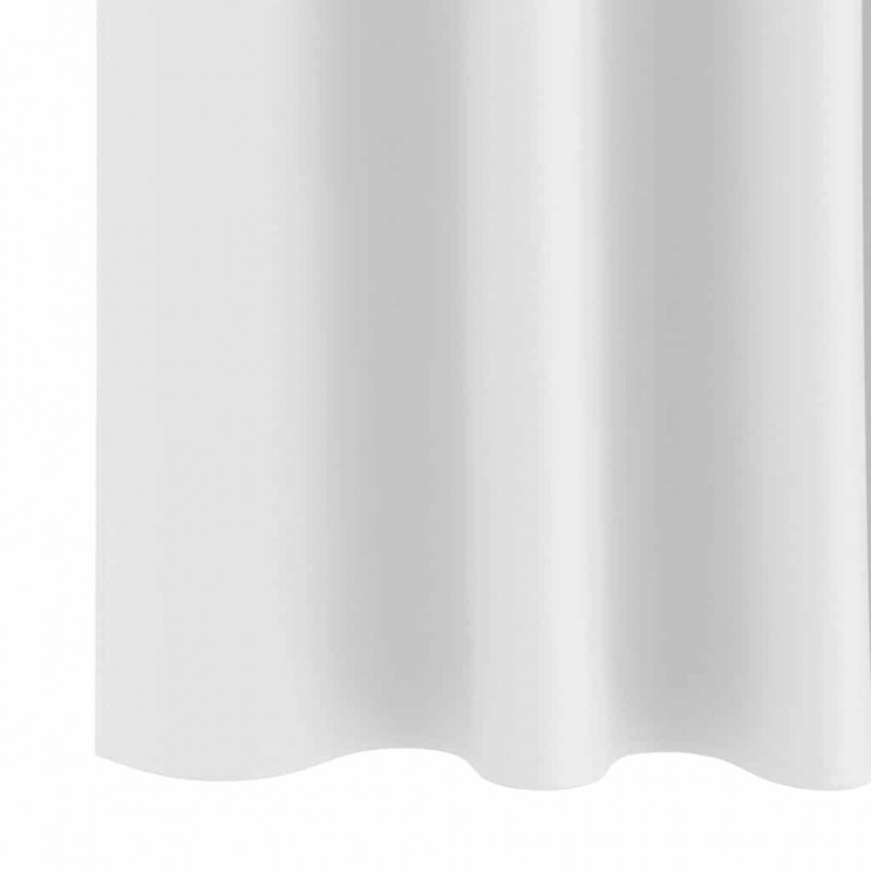 Firany blackout z kółkami 2 pcs Jasna biel 175 x 140 cm