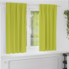 Firany blackout z kółkami 2 pcs Zielony 175 x 140 cm Poliester